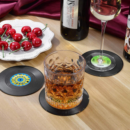 Vinyl Coasters for your Drinks | Vintage Style