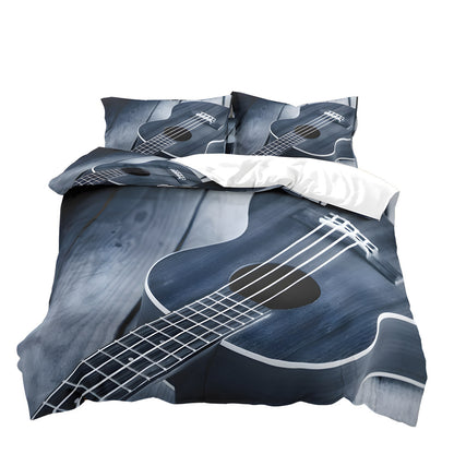Guitar Bedding Set: Duvet Cover + 2 Pillow Cases