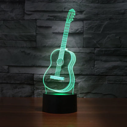 Bass Guitar LED Lamp - 7 Colors