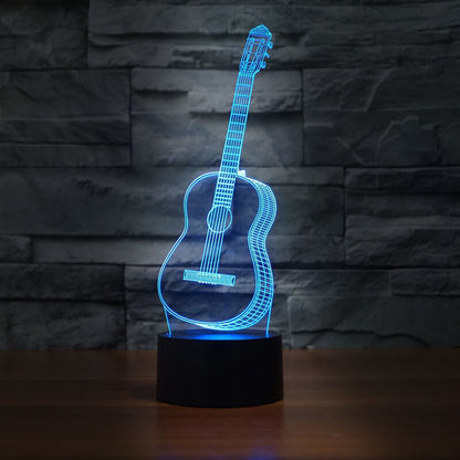 Bass Guitar LED Lamp - 7 Colors