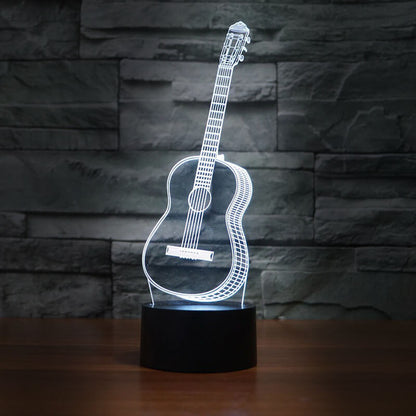 Bass Guitar LED Lamp - 7 Colors