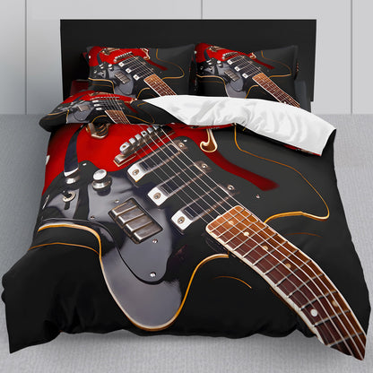 Guitar Bedding Set: Duvet Cover + 2 Pillow Cases